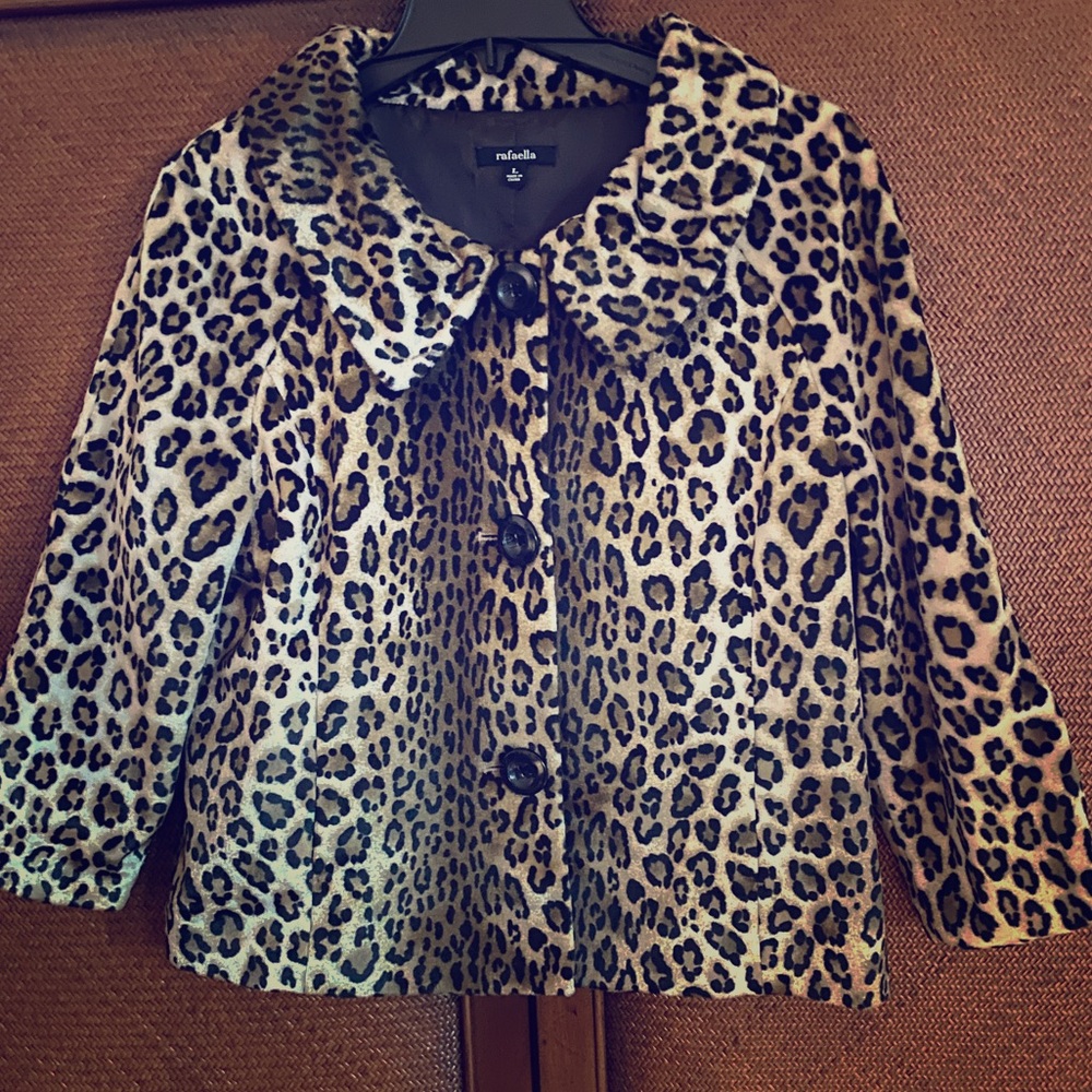 Vintage - Style Rafaella Animal 🐆 Print Jacket